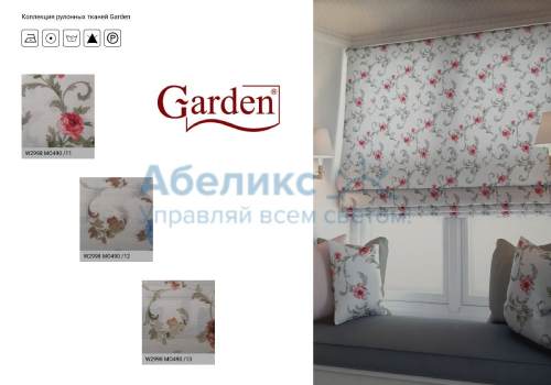 Римские шторы Garden Flora роза